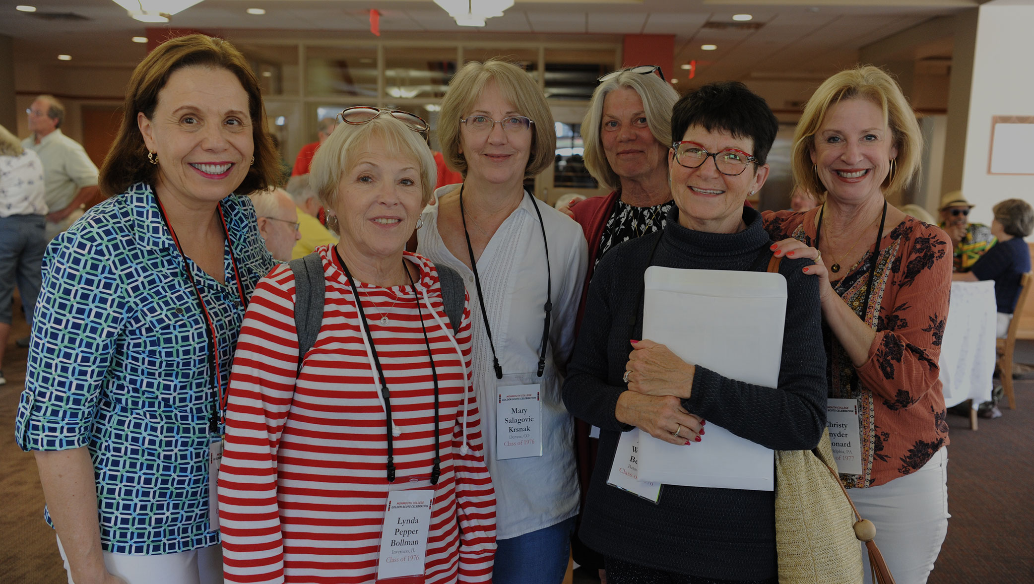 Photo of six women smiling
