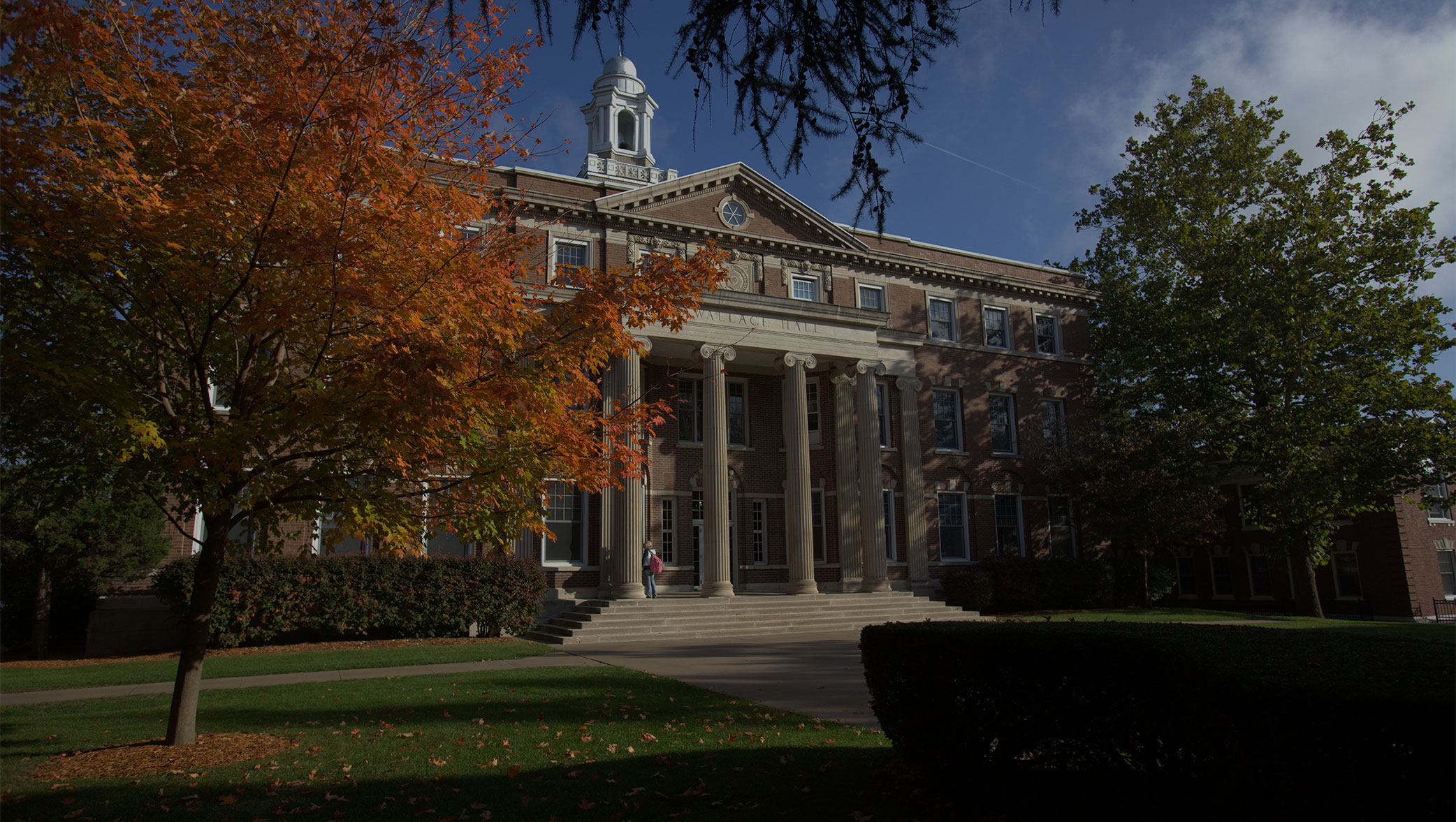 A Monmouth College building on campus