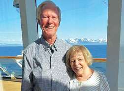 David ’67 and Pris Adolphson ’70. Link to their story